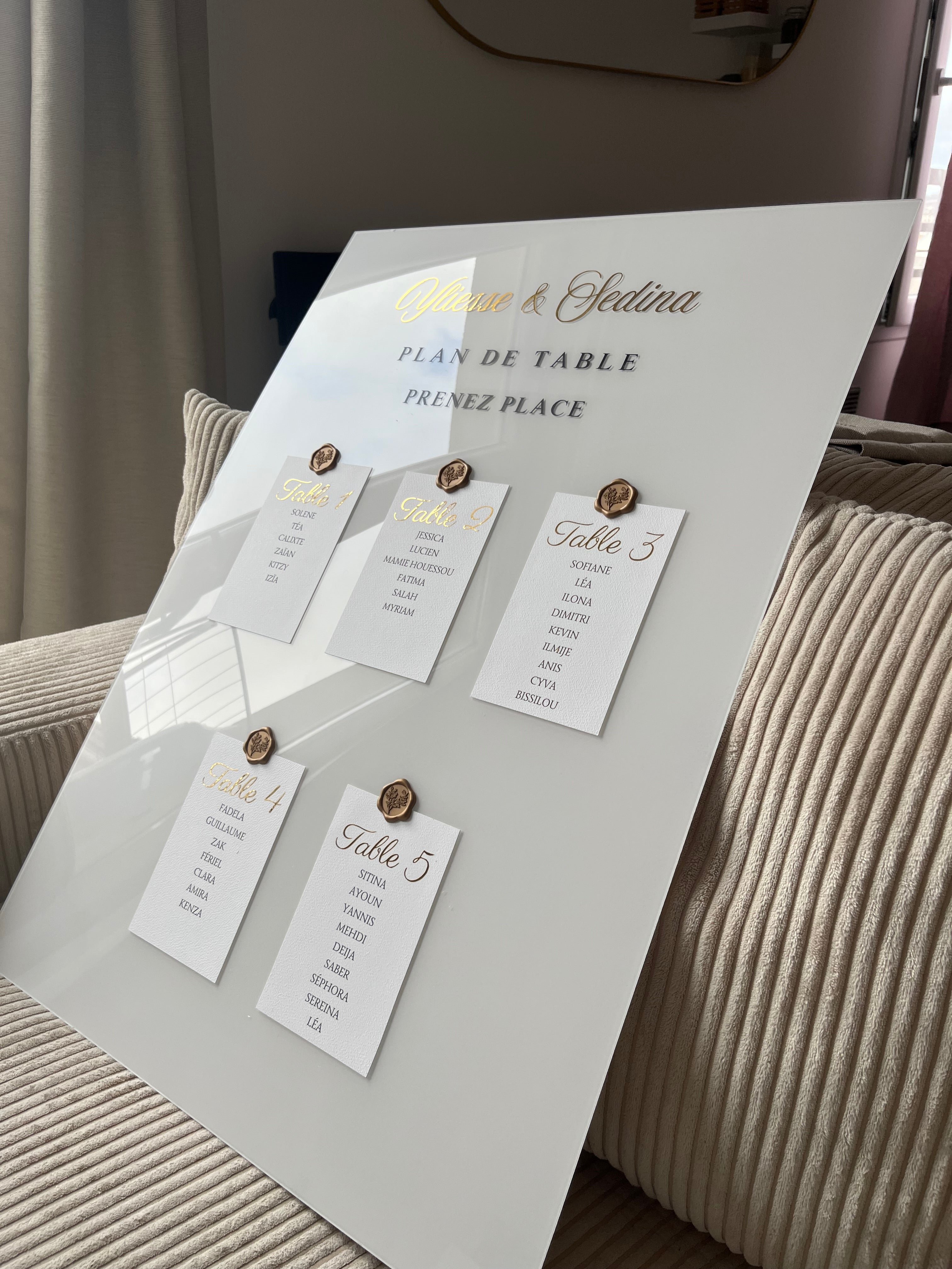 PRESTIGE – Plan de Table