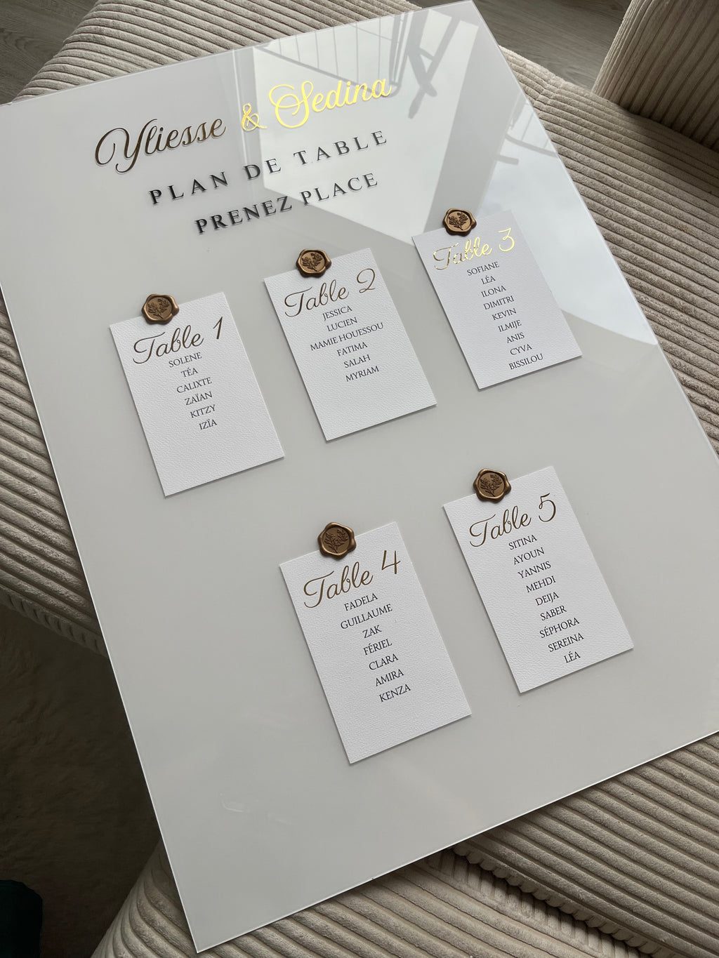 PRESTIGE – Plan de Table