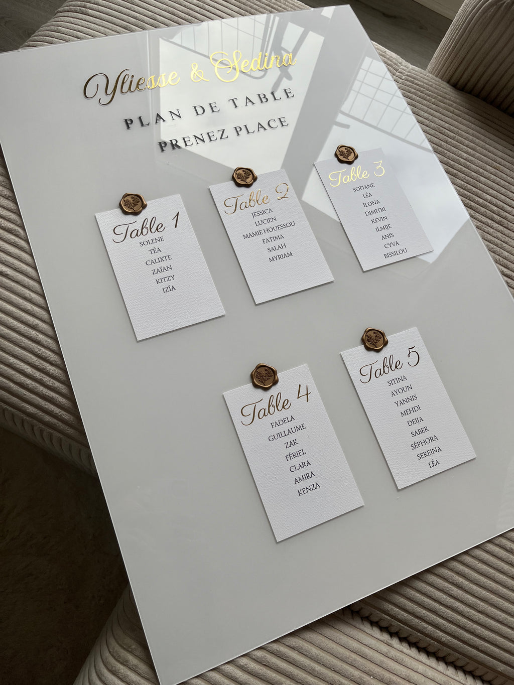 PRESTIGE – Plan de Table