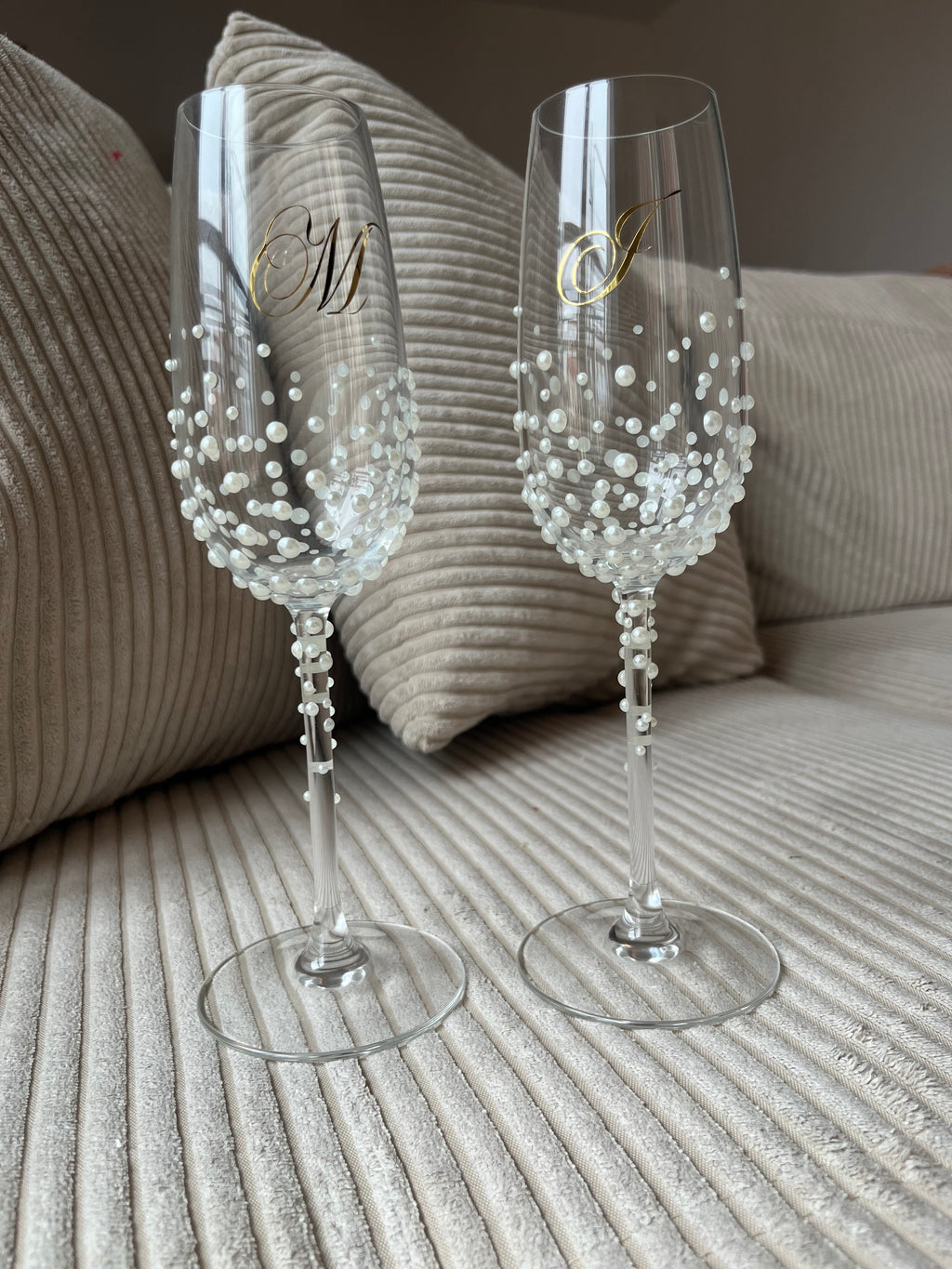 Flûtes PEARLA – Perles ivoire