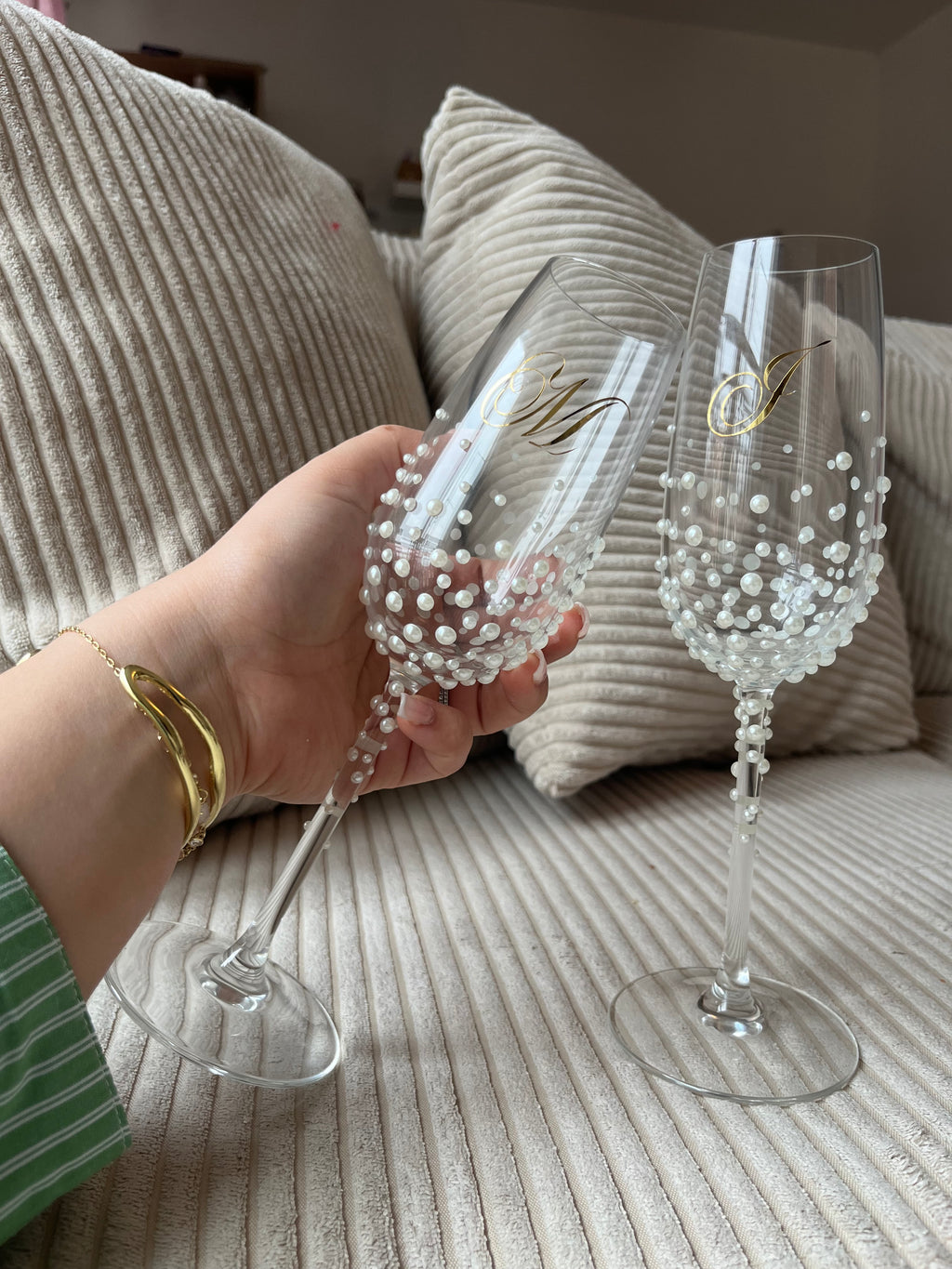 Flûtes PEARLA – Perles ivoire
