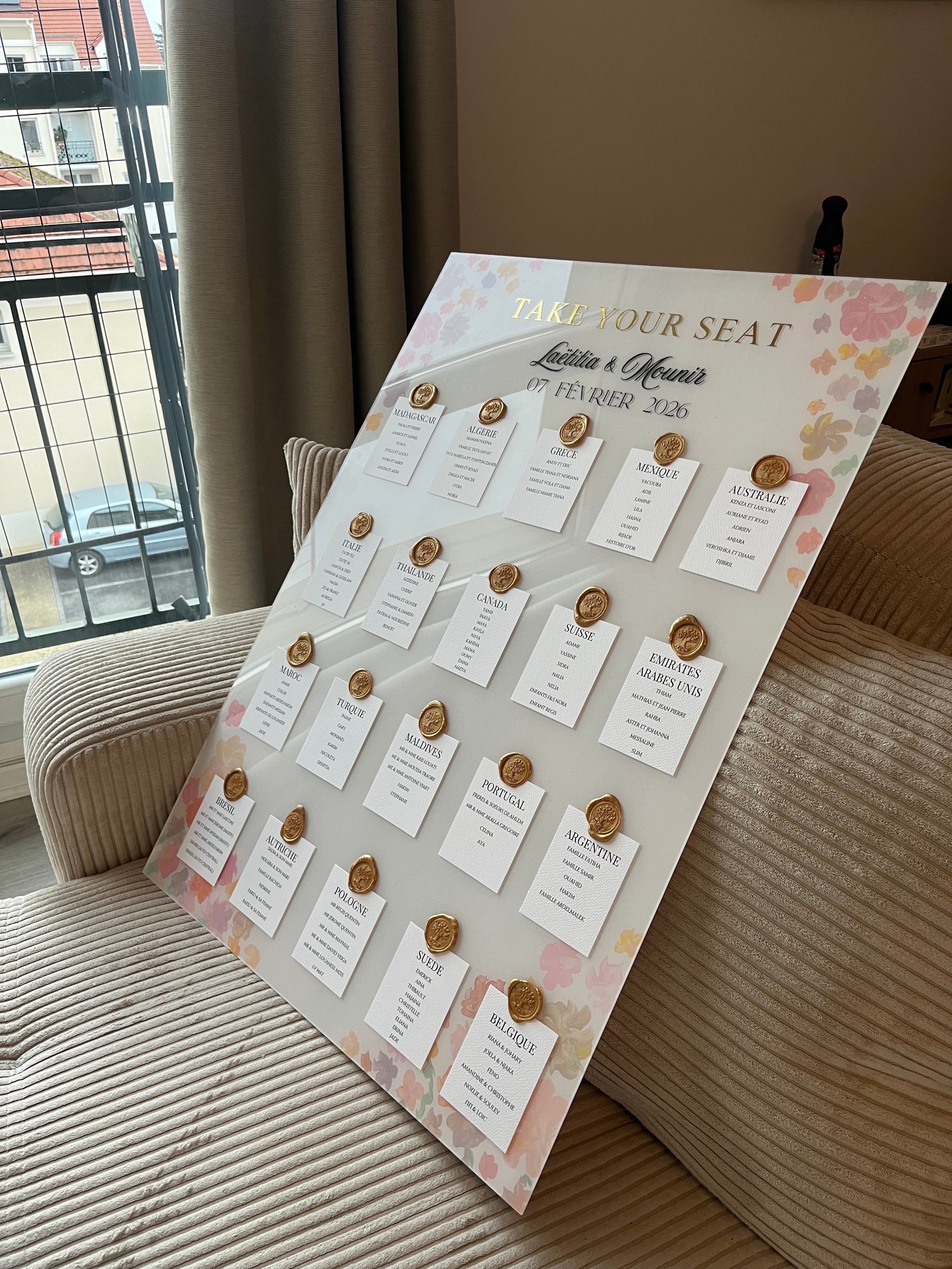 BLOSSOM – Plan de Table