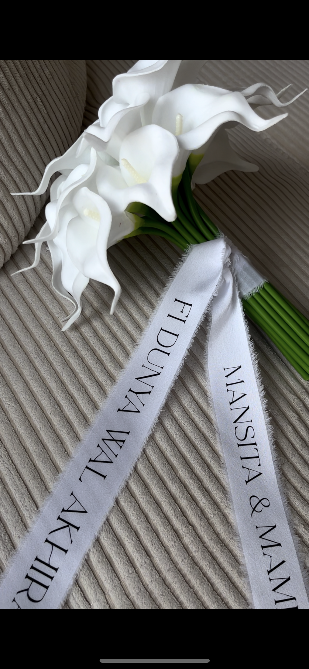 Bouquet KATE - Callas blancs minimalistes