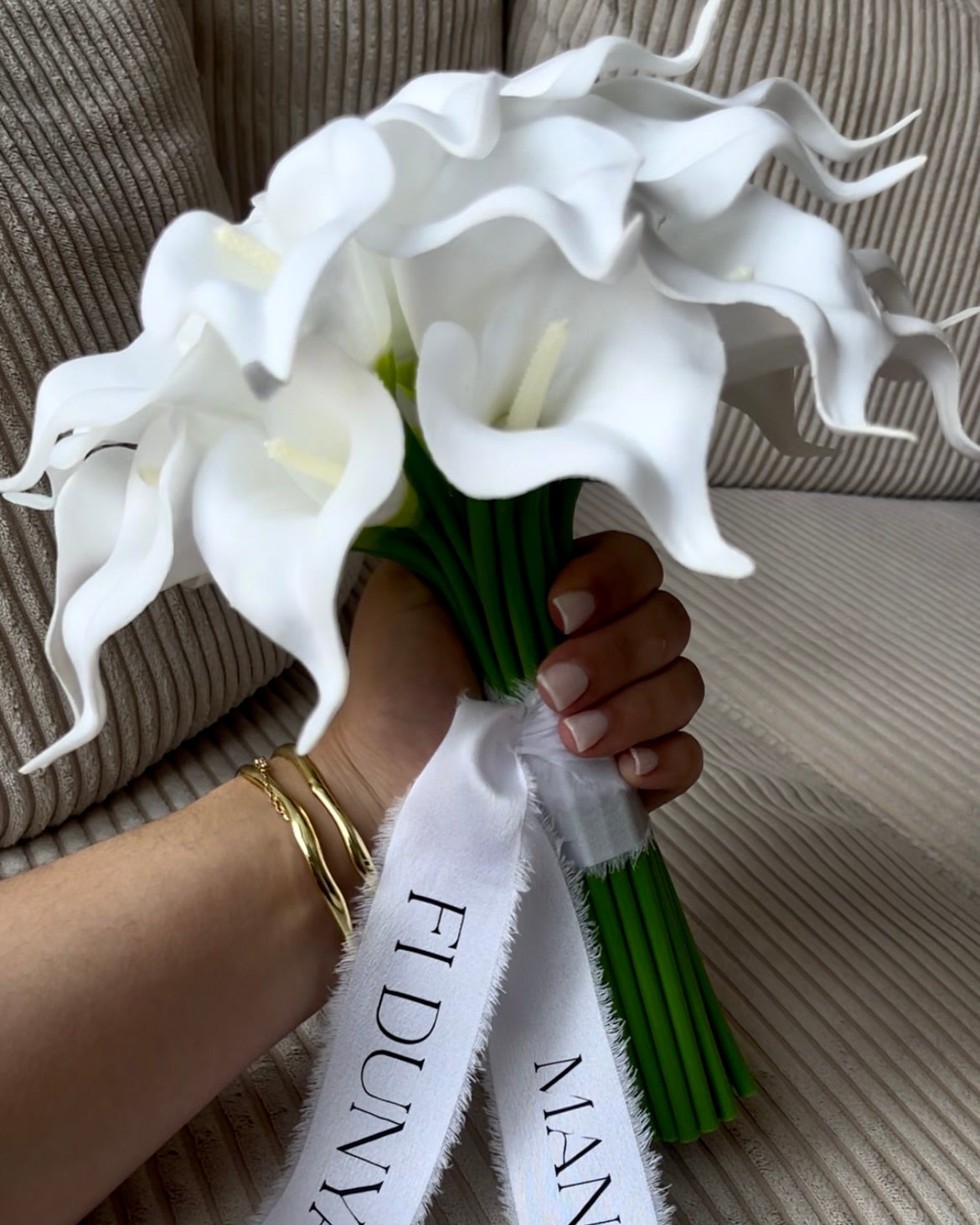 Bouquet KATE - Callas blancs minimalistes