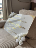 RAJWA - Panneau rectangle floral