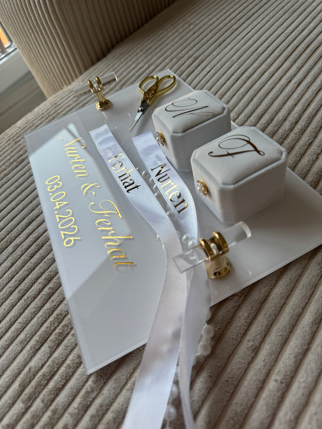 IVORY - Porte alliances rectangulaire