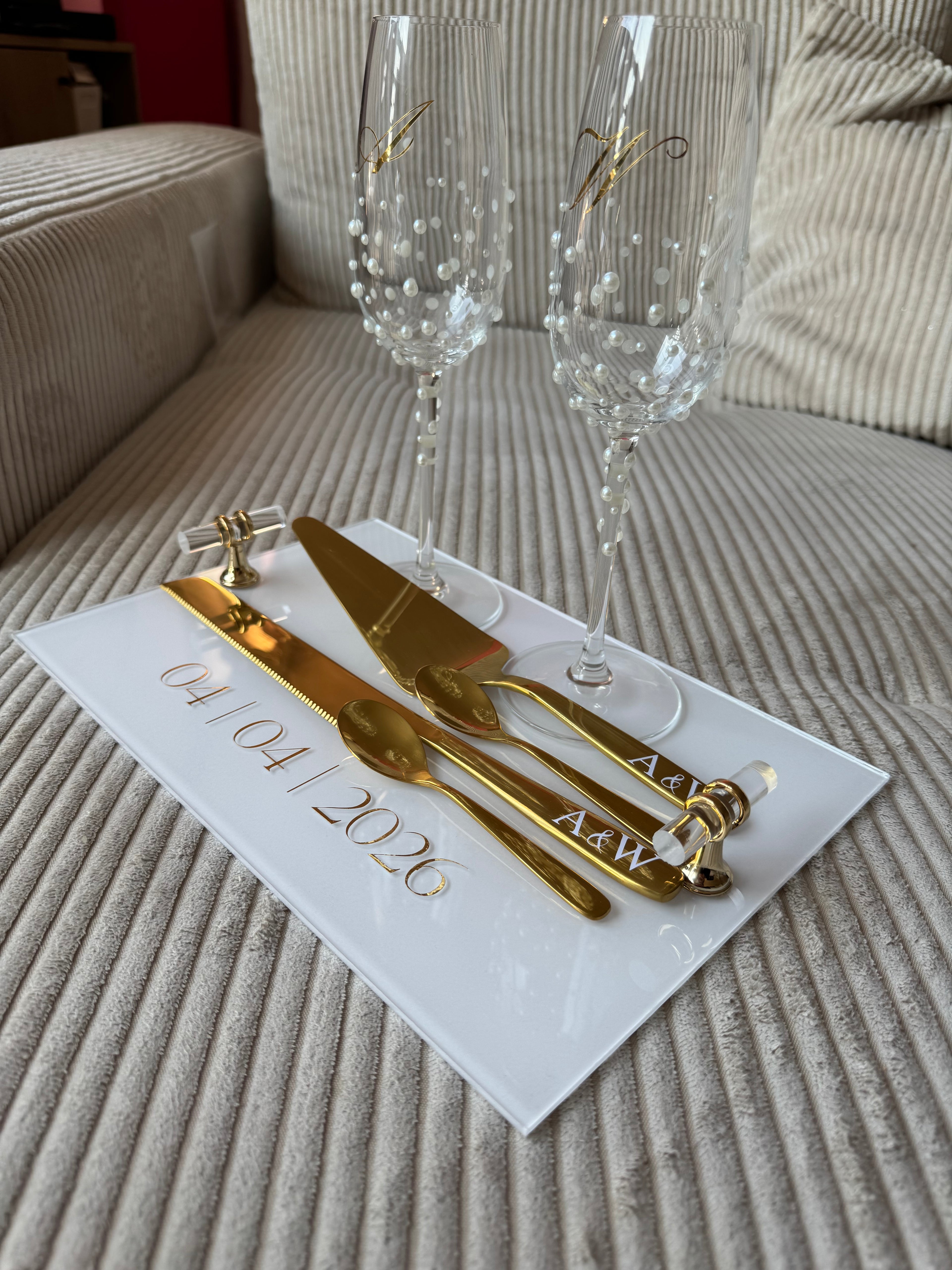 Flûtes PEARLA – Perles ivoire