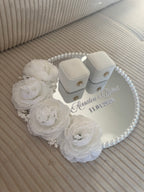 FLORA - Porte alliances miroir floral