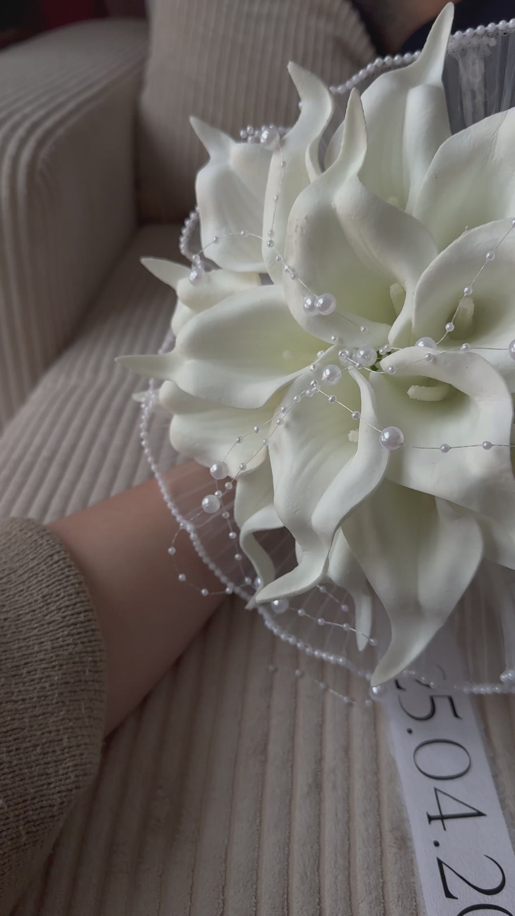 Bouquet EDWINA – Callas perlées