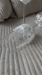 Flûtes PENELOPE – Dentelle blanche
