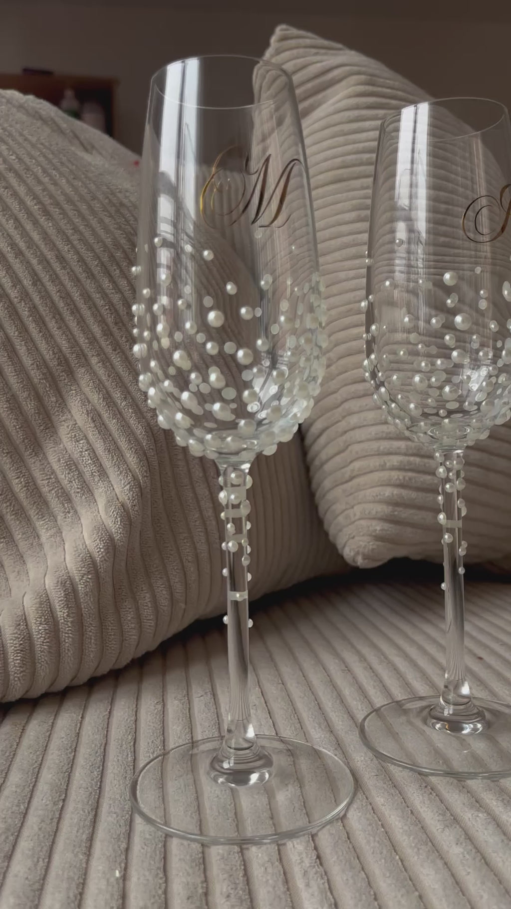 Flûtes PEARLA – Perles ivoire