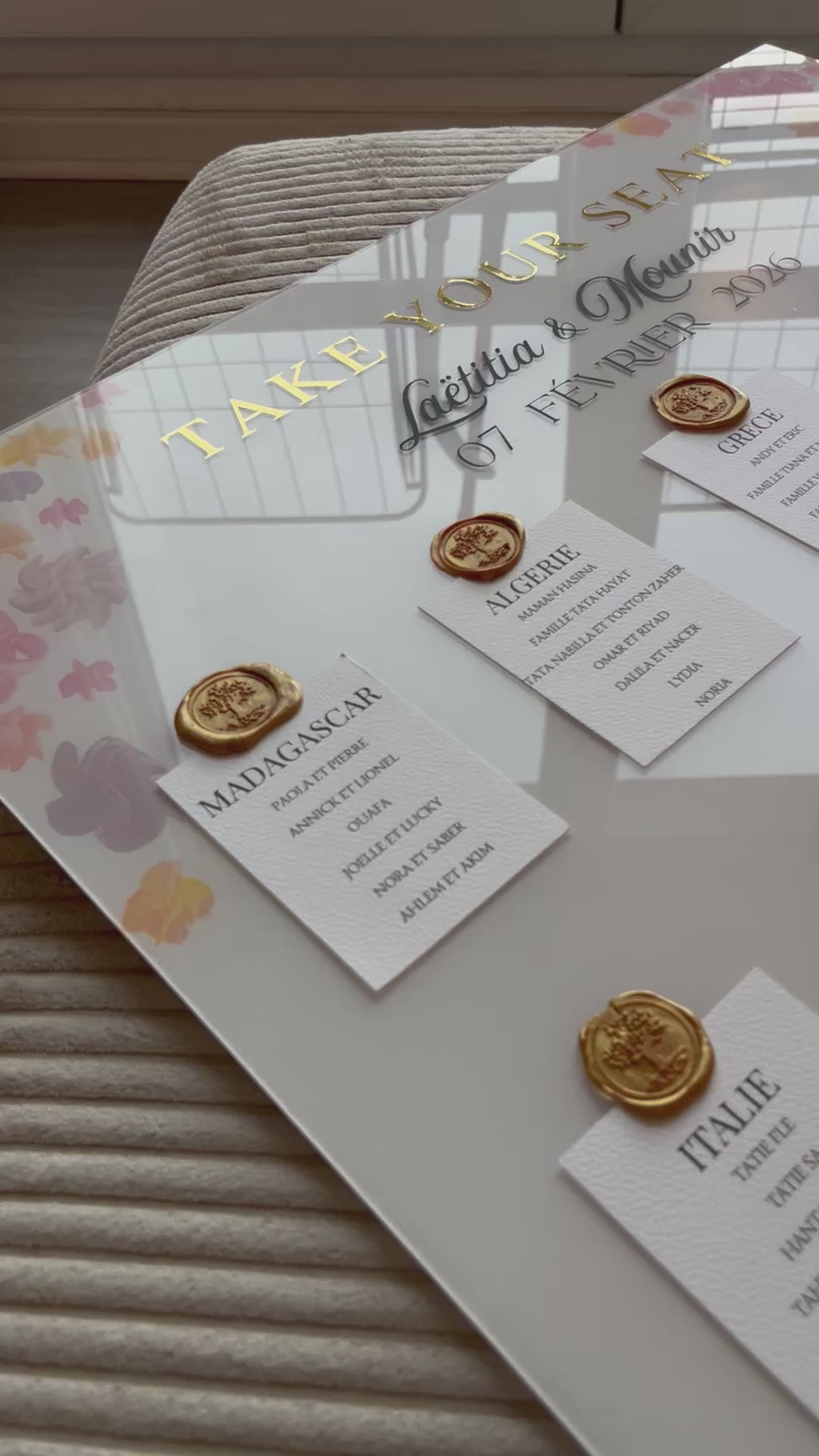 BLOSSOM – Plan de Table