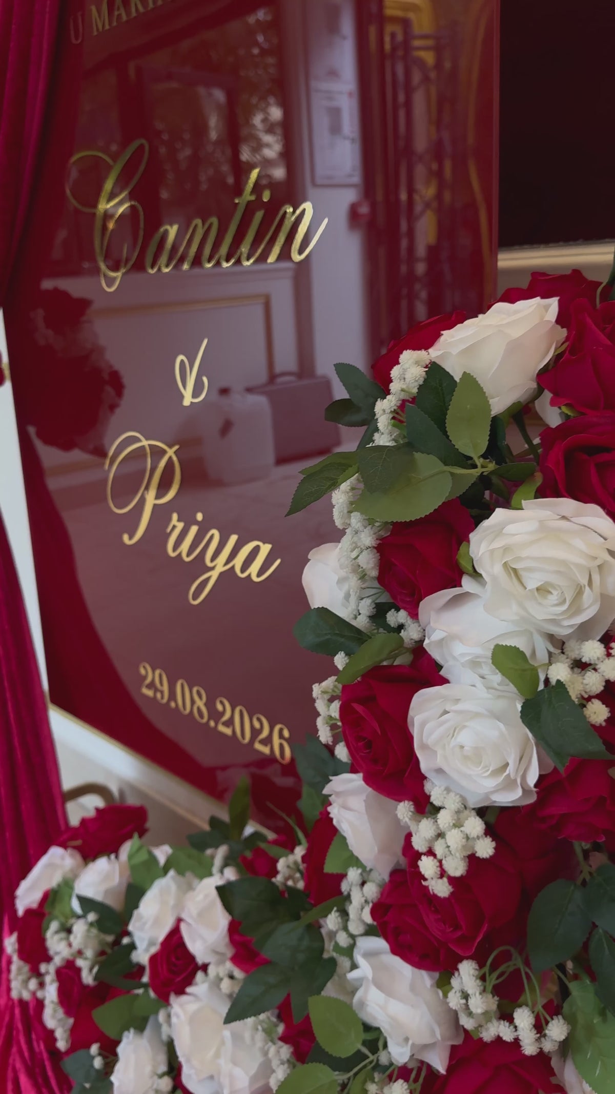 Décor de bienvenue personnalisé « Le Rubis »