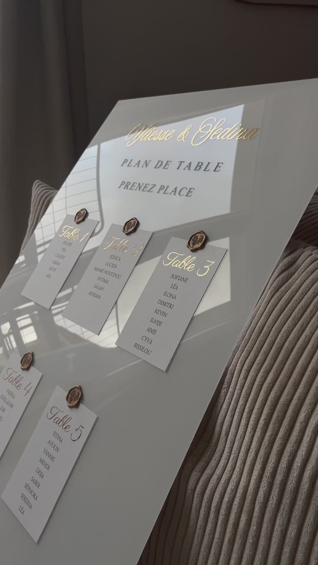 PRESTIGE – Plan de Table