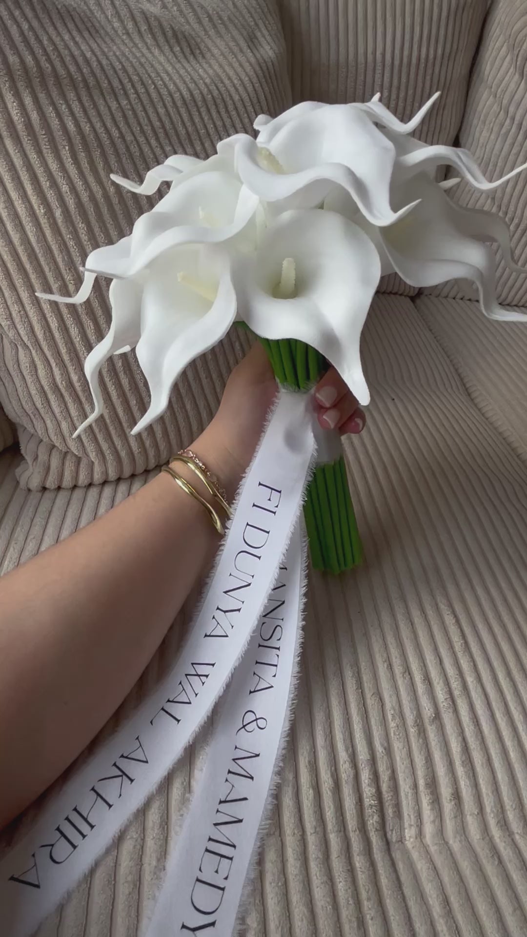 Bouquet KATE - Callas blancs minimalistes