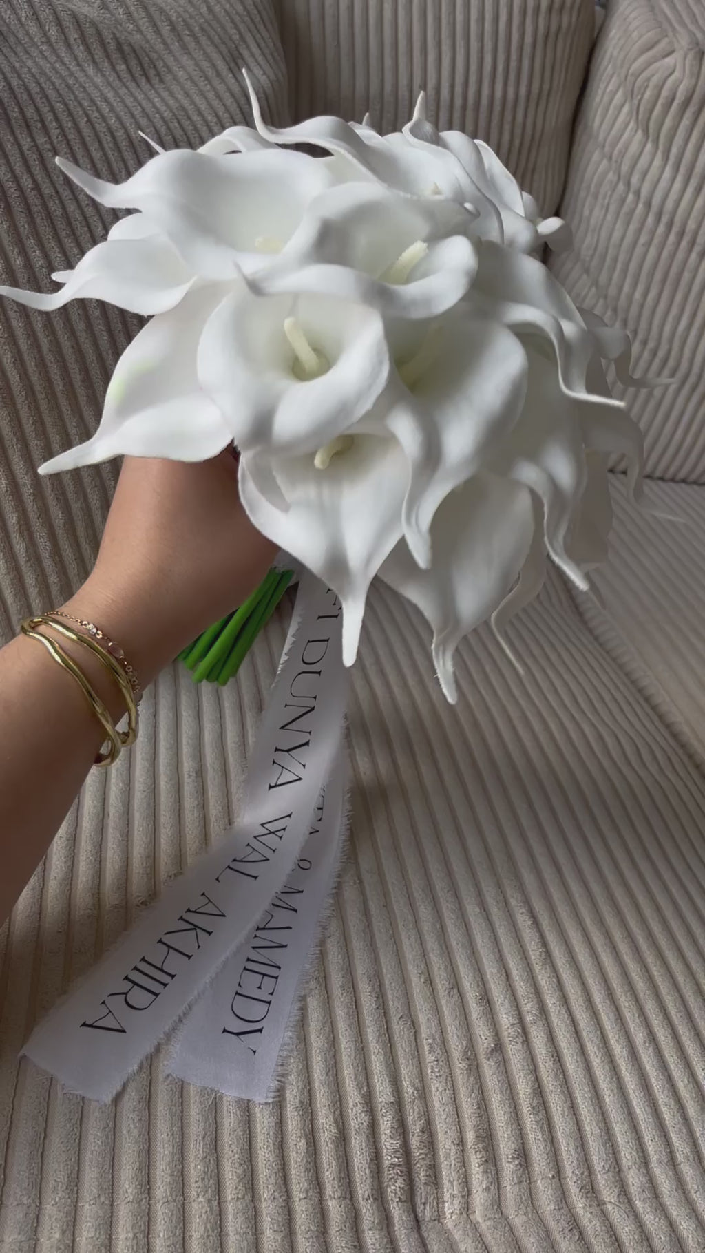 Bouquet KATE - Callas blancs minimalistes