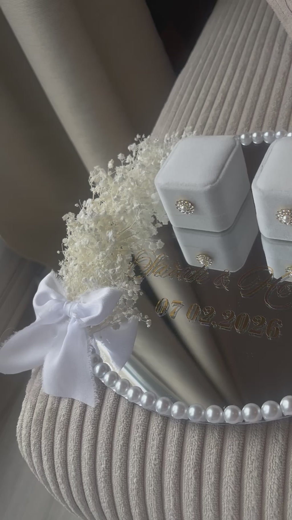 LILIA - Porte alliances miroir