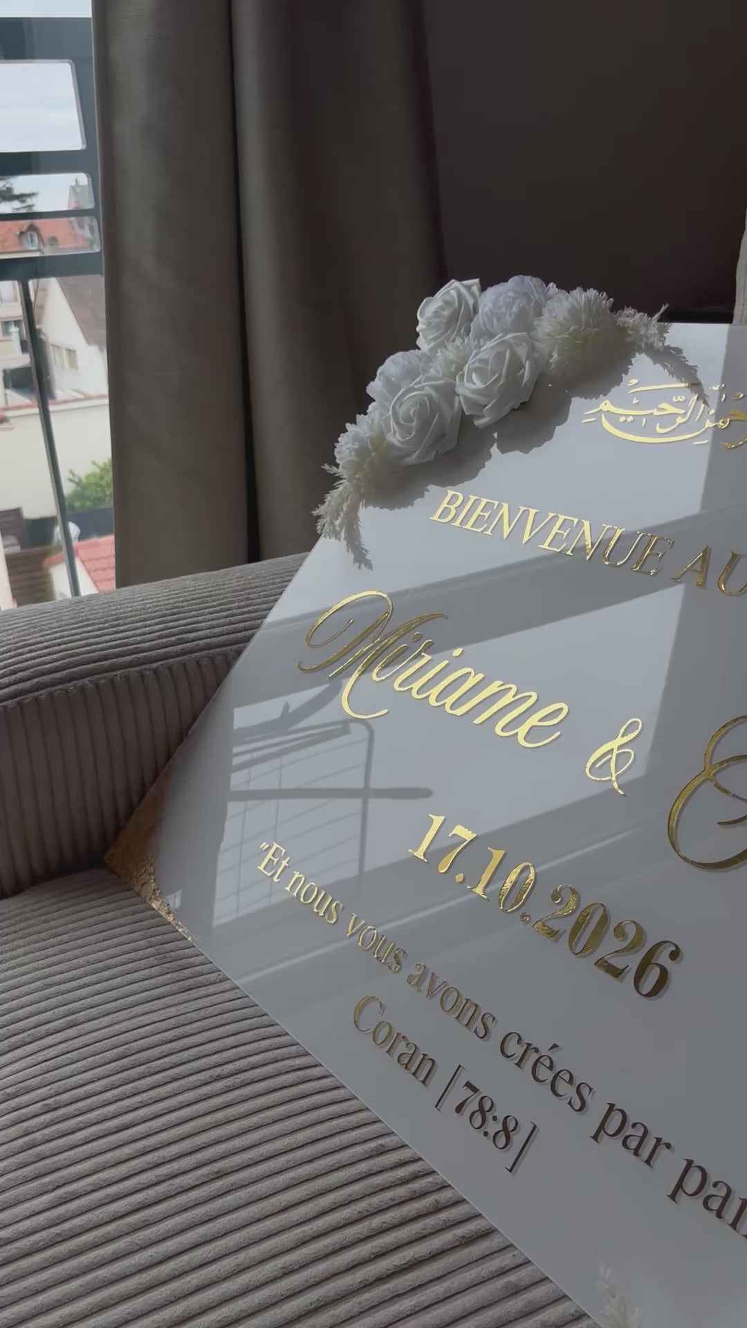 RAJWA - Panneau rectangle floral