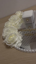 FLORA - Porte alliances miroir floral