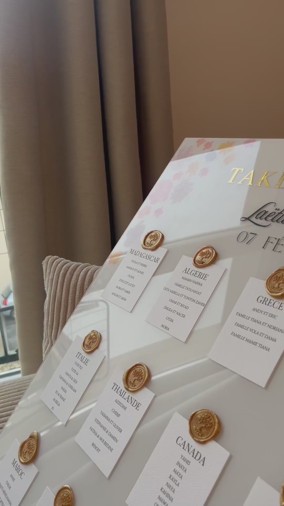 BLOSSOM – Plan de Table