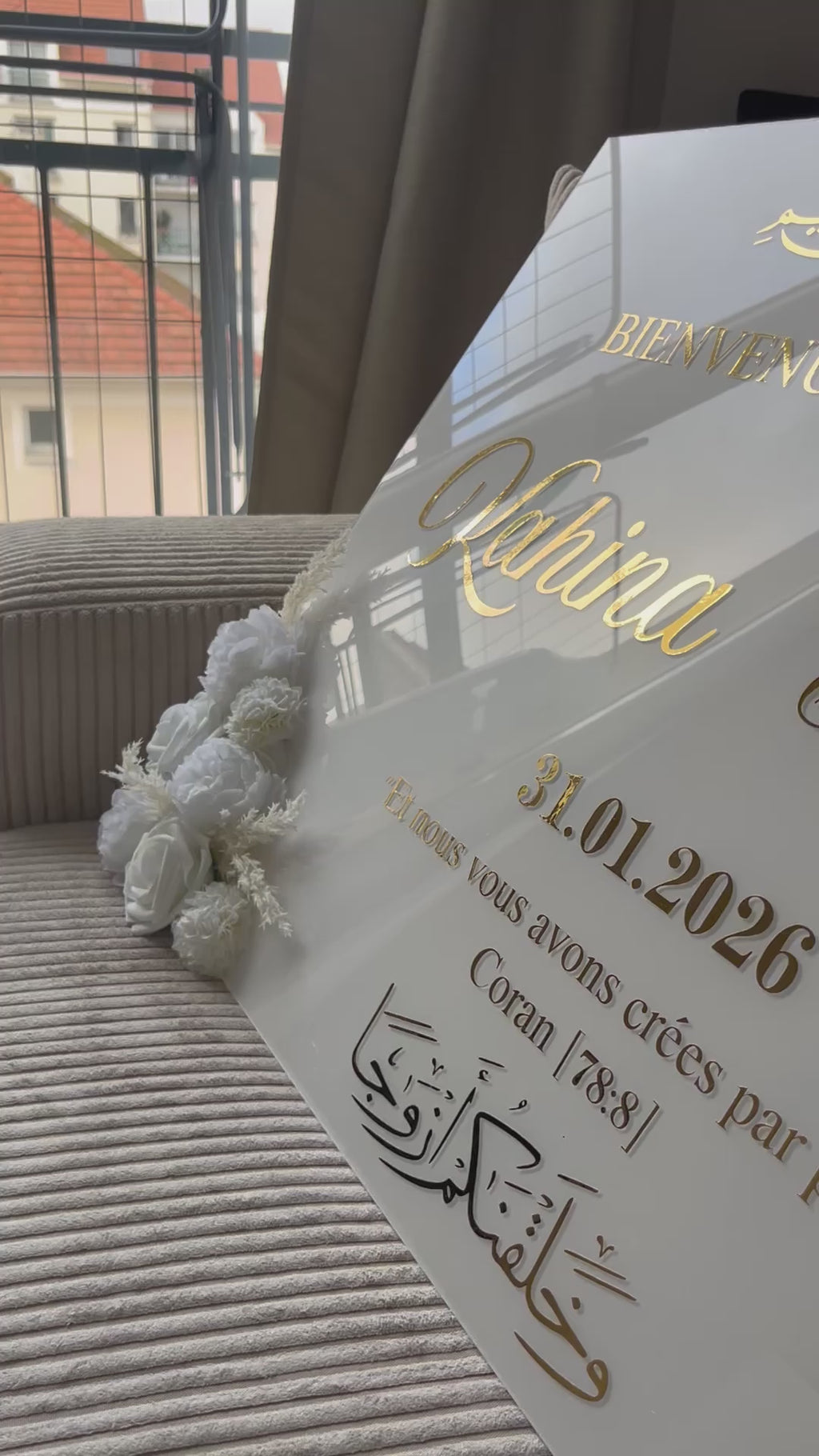 IMPERIAL – Panneau de bienvenue rectangle