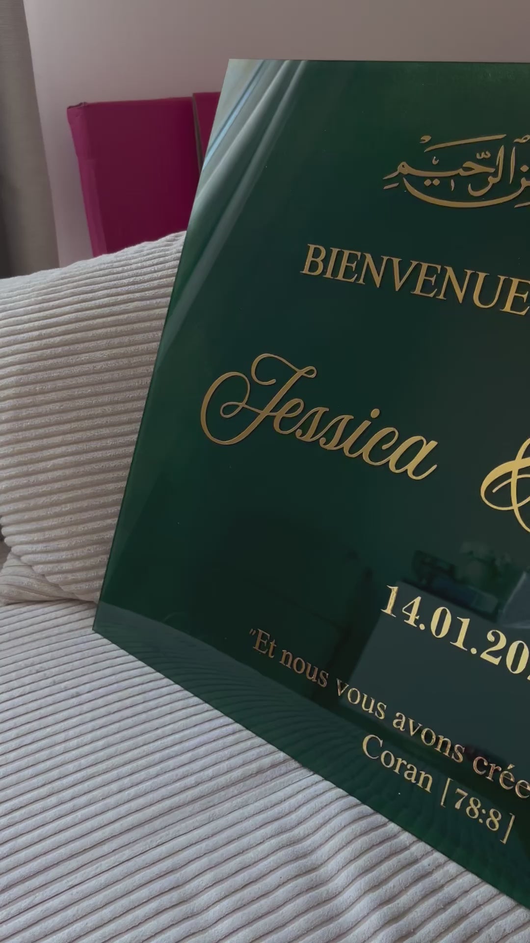 ZAFIR – Panneau de bienvenue rectangle